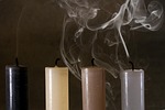 candles, smoke, deco