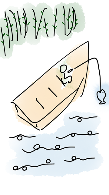 Angeln, Boot, See, Fische, Natur, Wasser