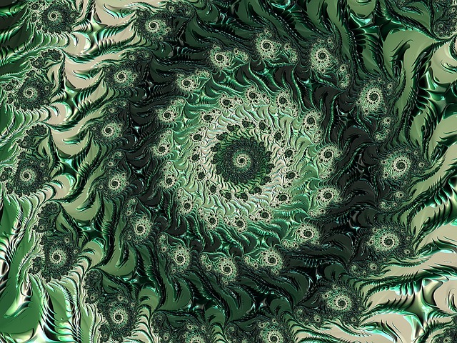 Free fractal art spiral illustration
