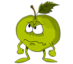 apple, fruit, green