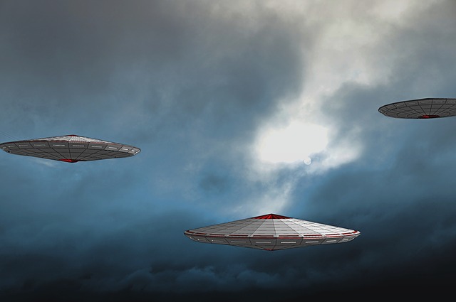Free ufo spaceship science fiction illustration