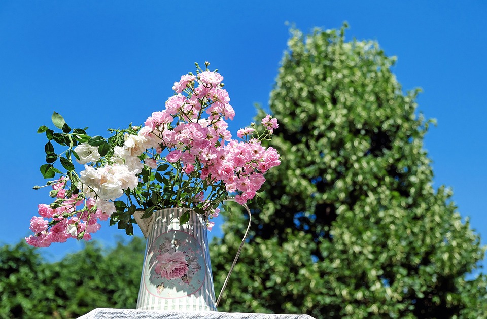 Bouquet De Fleur Blanc Et Rose