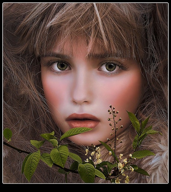 Free portrait girl woman illustration