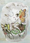 fairies, cloud, vintage