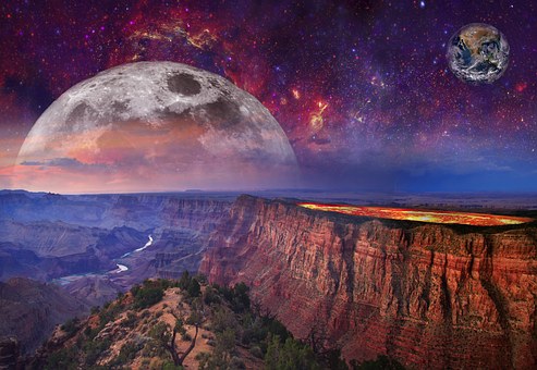 Fantasie, Landschaft, Zusammengesetzt