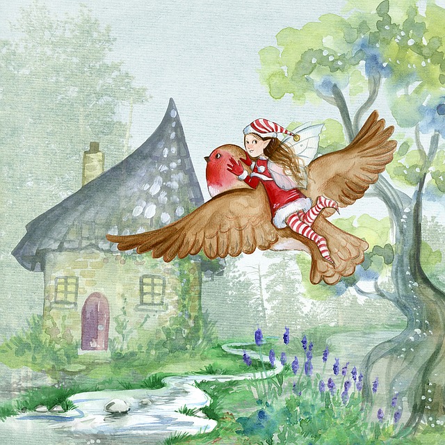 Free fantasy fairytale fairy illustration