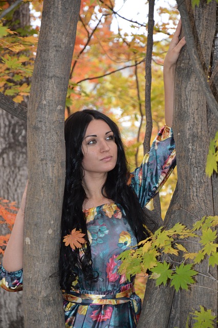 Free Young Woman Forest photo and picture