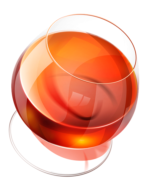 Free wineglass cognac drink illustration