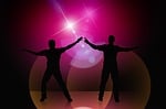 silhouette, men, gay