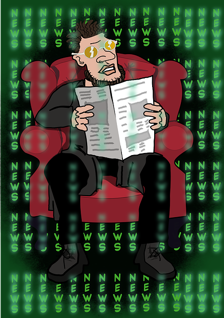 Free news information reading illustration