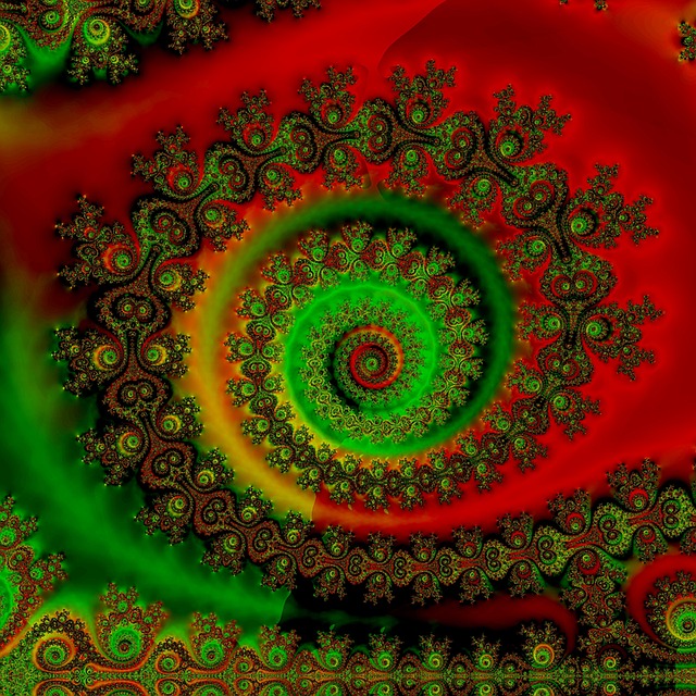 Free abstract fractal pattern illustration