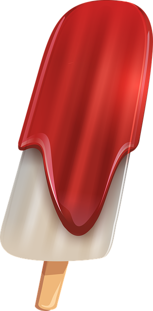 Free ice cream raspberry vanilla illustration