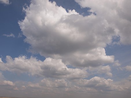 Himmel, Skyer, Skyen, Blå Himmel