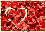 heart, abstract, love
