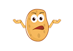 cartoon, potato, character