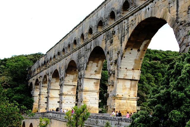 Free Pont Du Gard Roman Bridge photo and picture