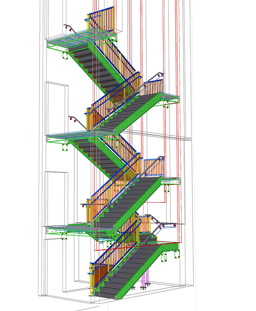 Free staircase stairs stairwell illustration