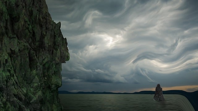 Free fantasy landscape background illustration
