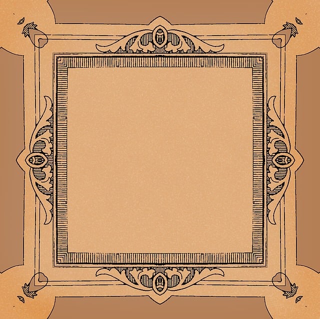 Free retro frame ornate illustration