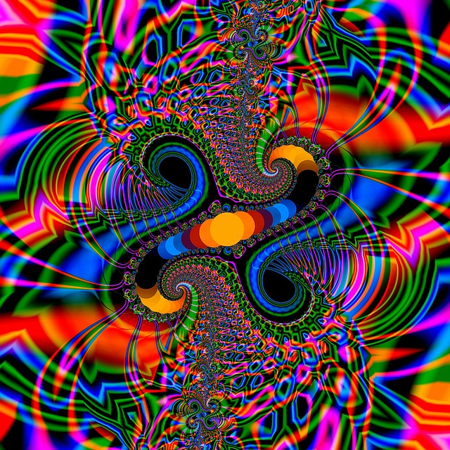 Free abstract fractal artwork illustration