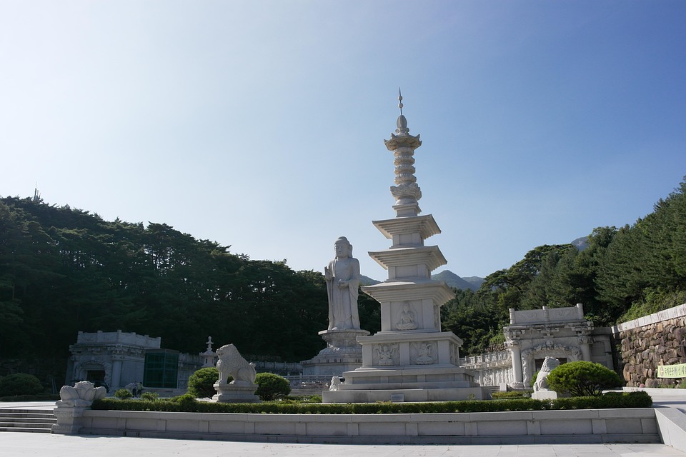한국절 절 석탑 - Pixabay의 무료 사진