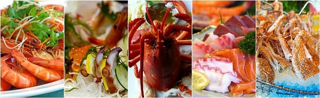 Free Seafood Collage illustration and picture