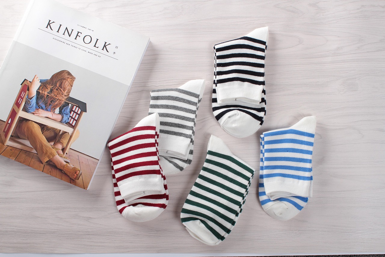 Fünffarbige Socken, Streifenkontrolle