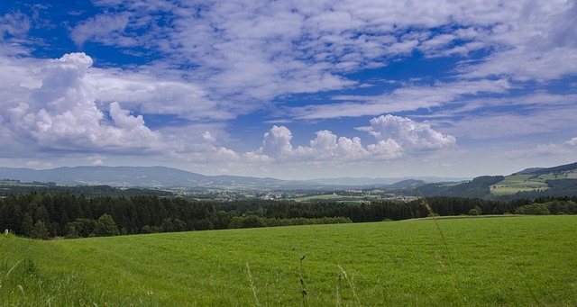 Panorama, Áustria, Montanhas, País
