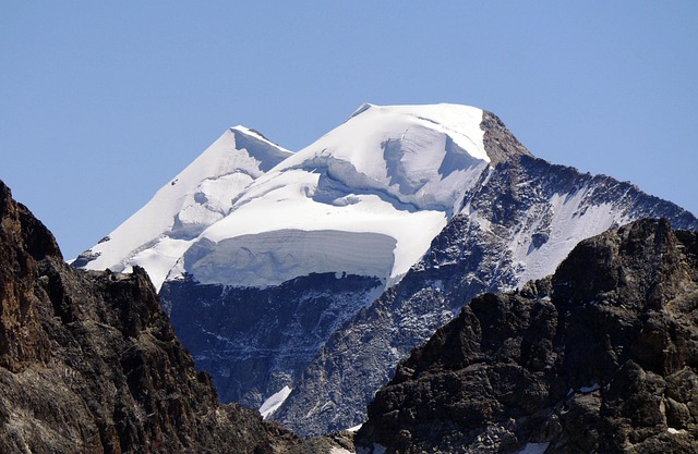 Free Piz Palü Snow Cap photo and picture