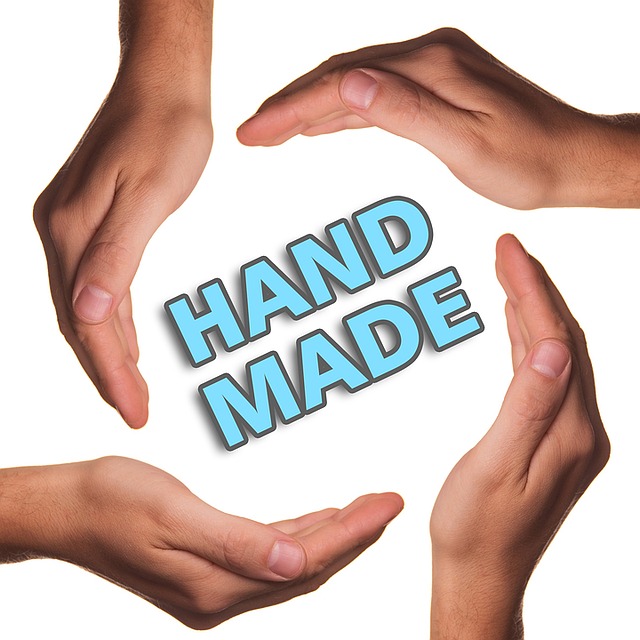 Free hand made hands product illustration