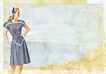 vintage, lady, fashion