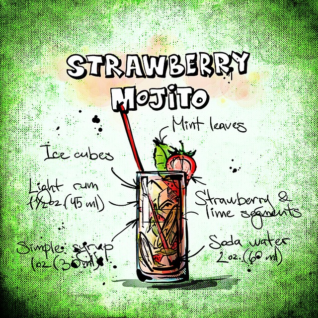 Strawberry Mojito, Cocktail, Getränk