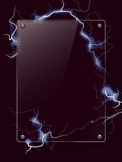 Hintergrund, Blitze, Einfarbig, Glas