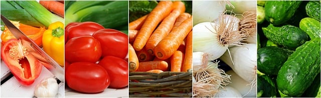 Free vegetables food collage photo collage illustration