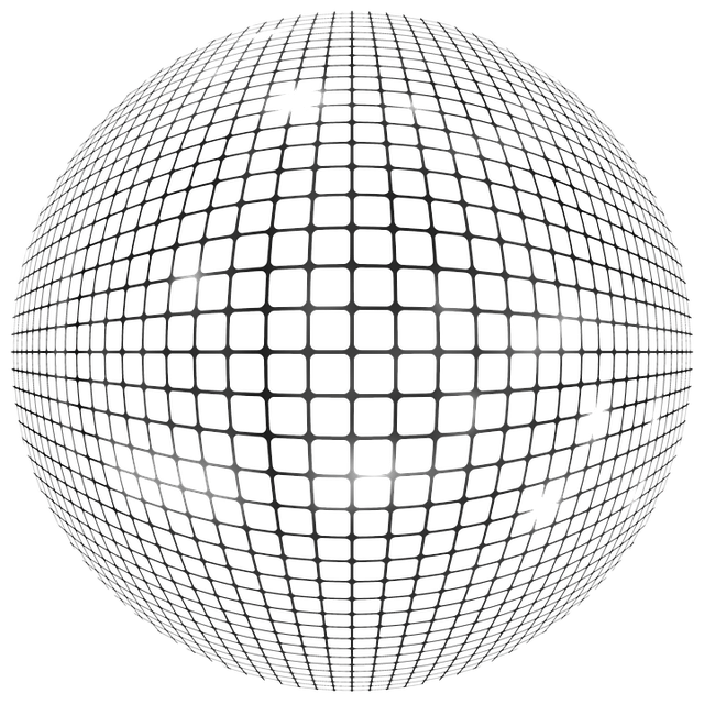 Free globe bullet grid illustration