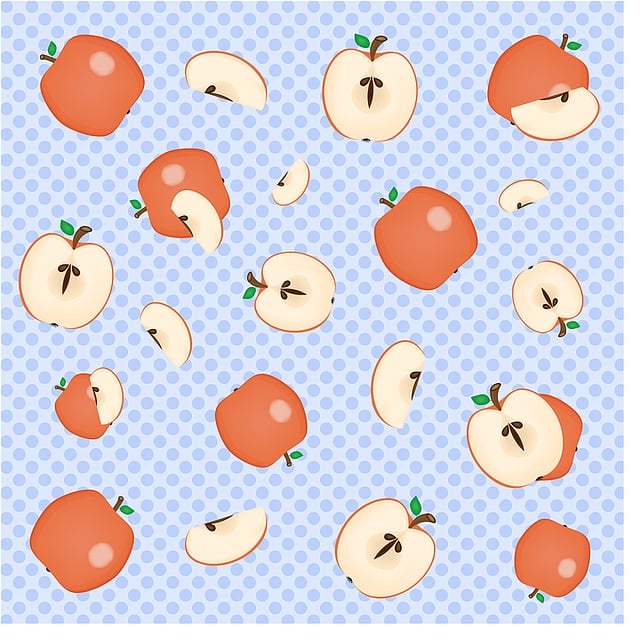 Free apple fruit background illustration