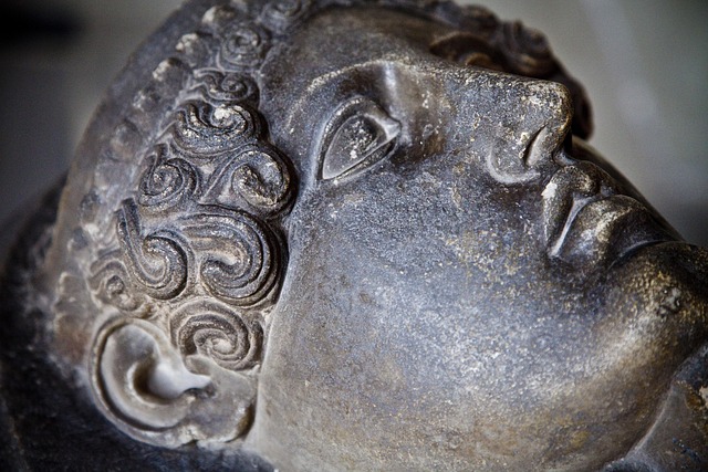 Free Stone Carving Face photo and picture