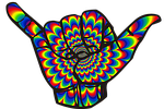 psychedelic, shaka, hang loose