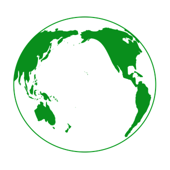 Pământ, Verde, Glob, Oceanul Pacific