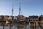 gaff schooner, undine, cargo sailer