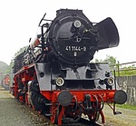 steam locomotive, goods train locomotive, exhibition