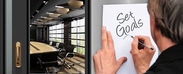 Free goal man businessman illustration