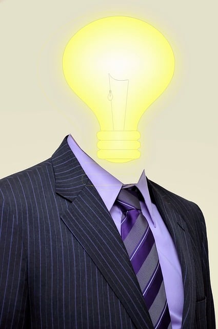 Licht, Zakenman, Idee, Achtergrond