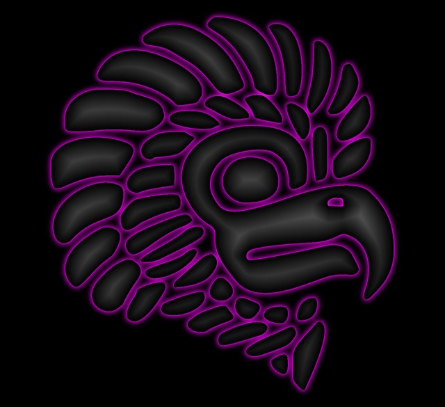 Free mexican eagle head symbol illustration