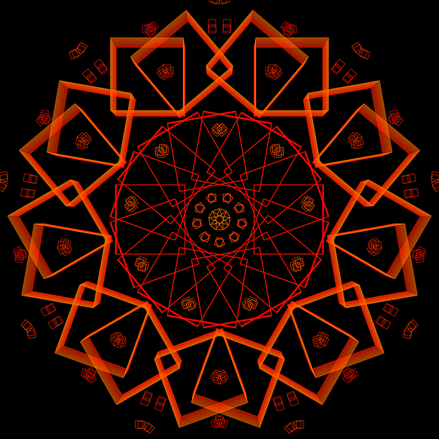 Mandala, Psychedelický, Neon