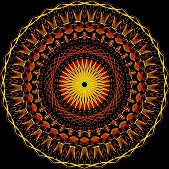 Mandala, Psihedelic, Neon