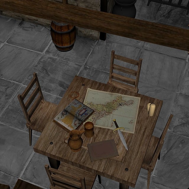 Free map robbery middle ages illustration