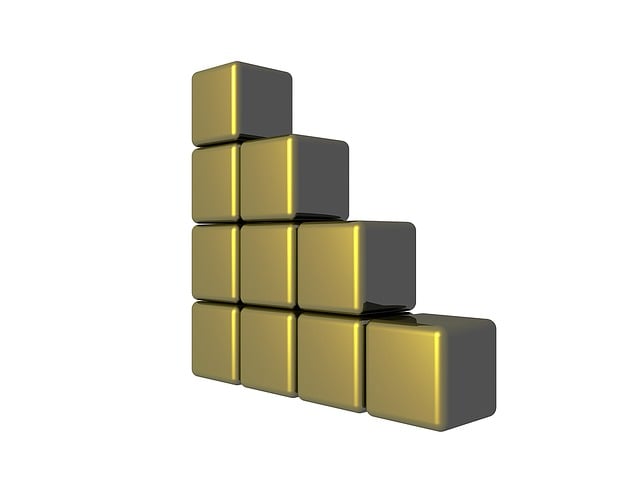 Free big data data blocks info graphic illustration