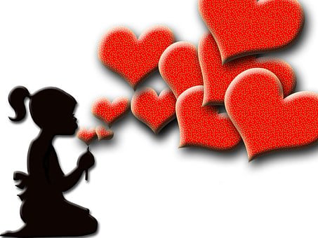 Free Love Hearts illustration and picture