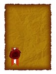 certificate, parchment, seal